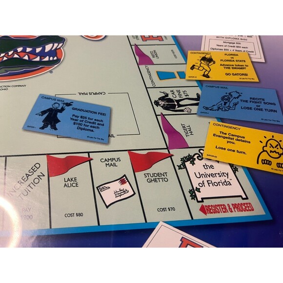 Gator opoly Board Game University Of Florida Gators Monopoly UF New Sealed - Picture 7 of 8